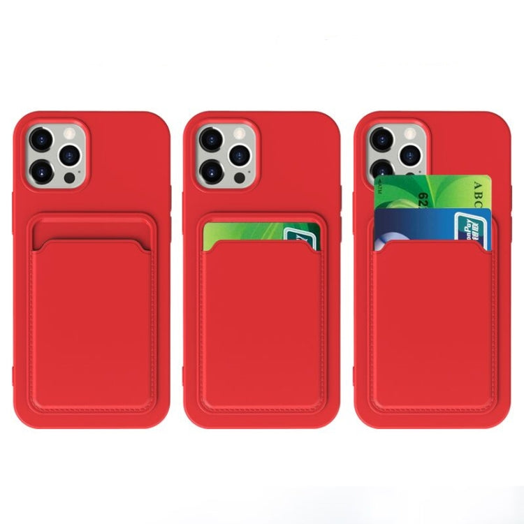 For iPhone 12 Pro Max TPU + Flannel Lining Shockproof  Case with Card Slots