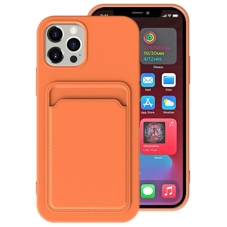 For iPhone 12 Pro TPU + Flannel Lining Shockproof  Case with Card Slots
