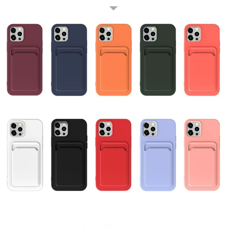 For iPhone 12 TPU + Flannel Lining Shockproof  Case with Card Slots