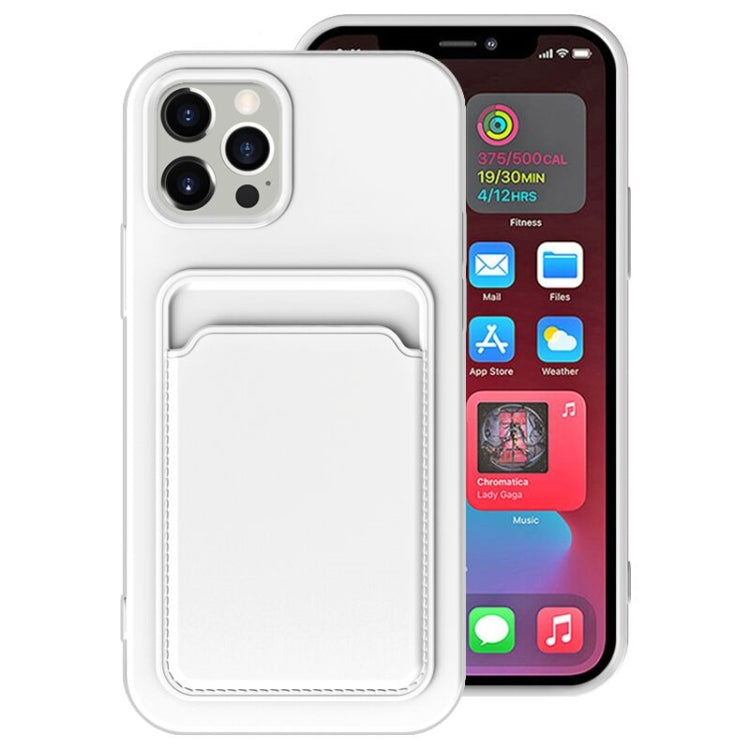 For iPhone 11 Pro Max TPU + Flannel Lining Shockproof  Case with Card Slots