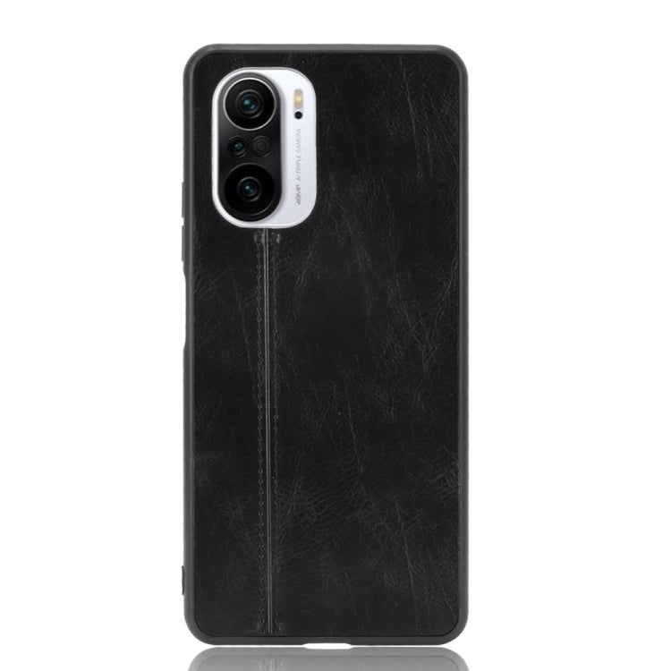 For Xiaomi Redmi K40 / K40 Pro Shockproof Sewing Cow Pattern Skin PC + PU + TPU Case