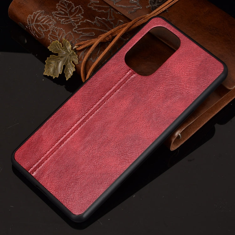 For Xiaomi Redmi K40 / K40 Pro Shockproof Sewing Cow Pattern Skin PC + PU + TPU Case