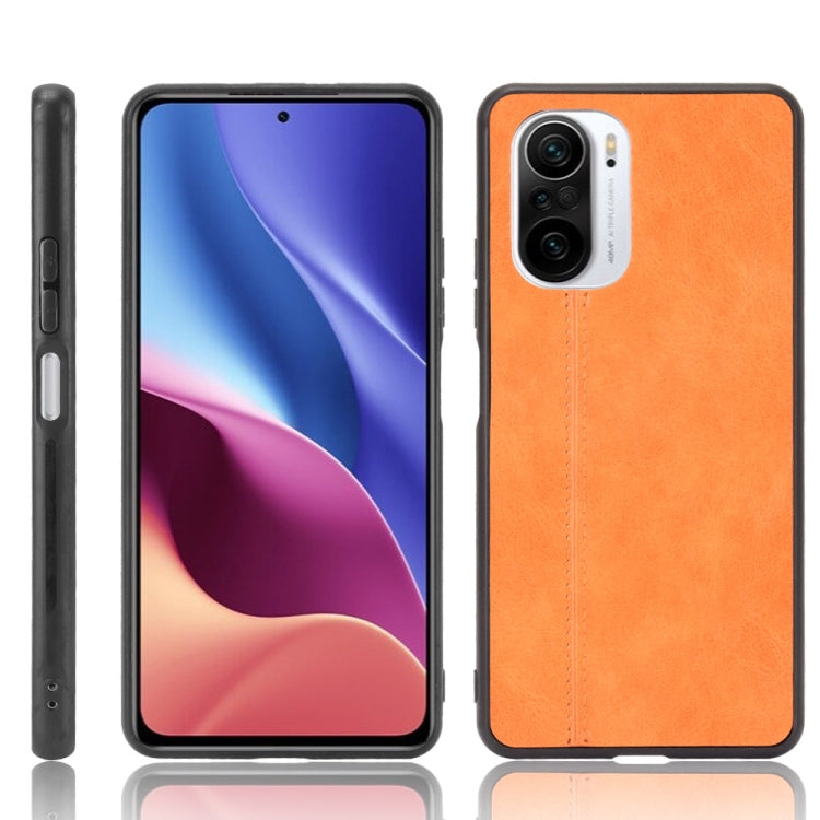 For Xiaomi Redmi K40 / K40 Pro Shockproof Sewing Cow Pattern Skin PC + PU + TPU Case