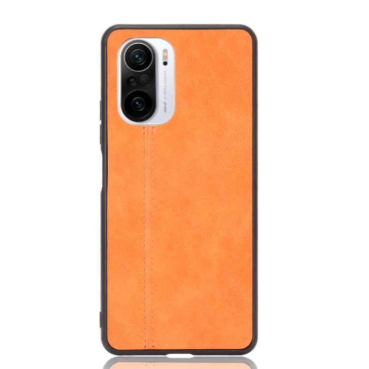 For Xiaomi Redmi K40 / K40 Pro Shockproof Sewing Cow Pattern Skin PC + PU + TPU Case