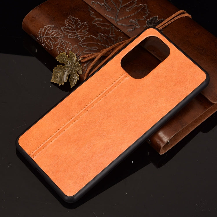 For Xiaomi Redmi K40 / K40 Pro Shockproof Sewing Cow Pattern Skin PC + PU + TPU Case