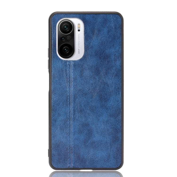 For Xiaomi Redmi K40 / K40 Pro Shockproof Sewing Cow Pattern Skin PC + PU + TPU Case