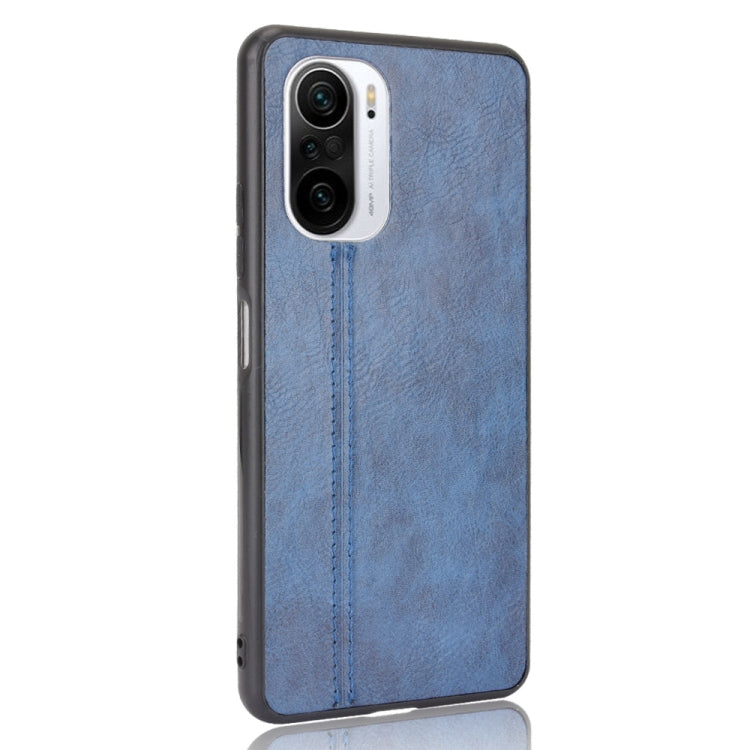 For Xiaomi Redmi K40 / K40 Pro Shockproof Sewing Cow Pattern Skin PC + PU + TPU Case