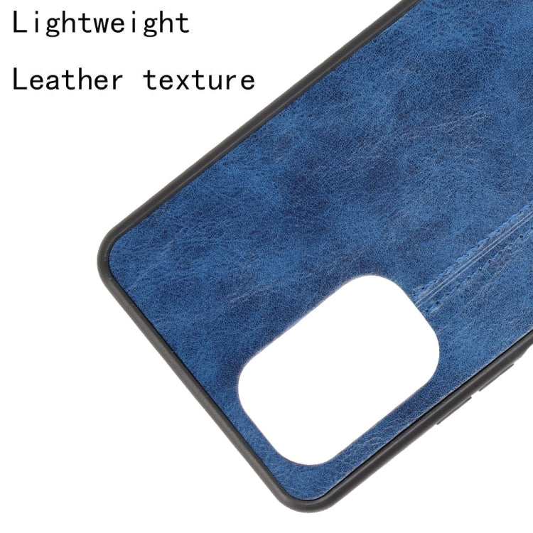 For Xiaomi Redmi K40 / K40 Pro Shockproof Sewing Cow Pattern Skin PC + PU + TPU Case