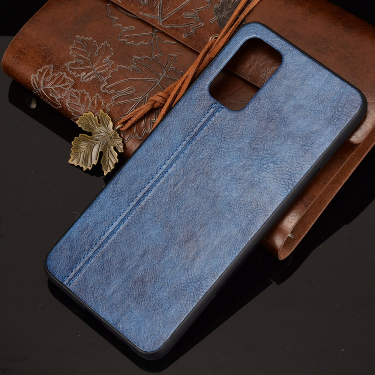 For OPPO A93 5G Shockproof Sewing Cow Pattern Skin PC + PU + TPU Case