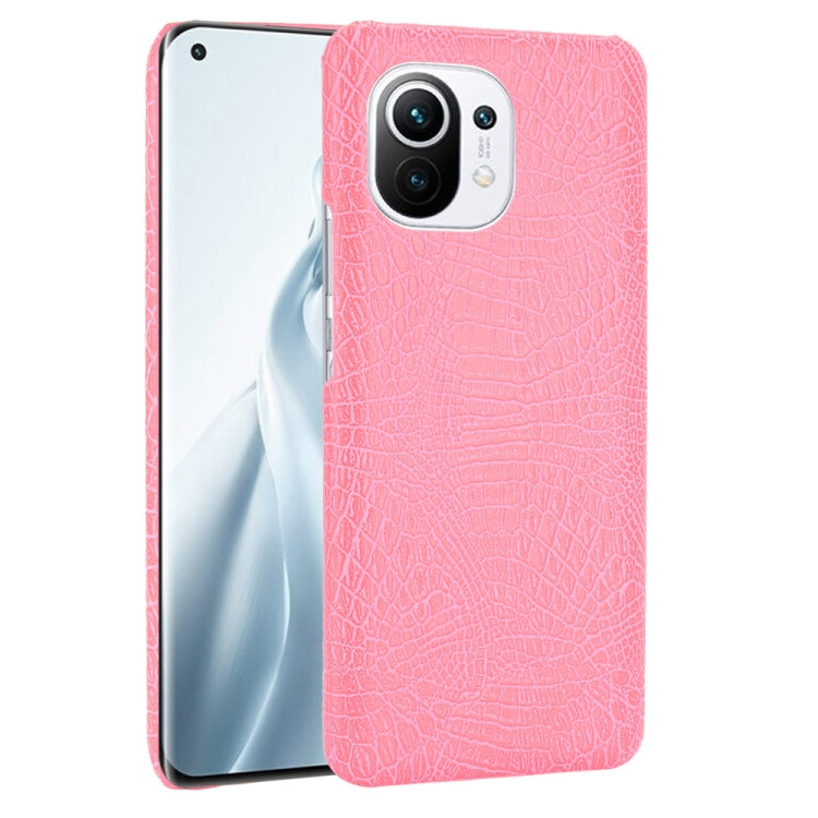 For Xiaomi Mi 11 Shockproof Crocodile Texture PC + PU Case