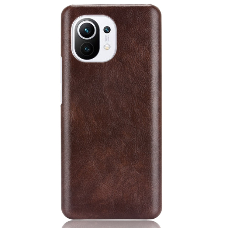 For Xiaomi Mi 11 Shockproof Litchi Texture PC + PU Case