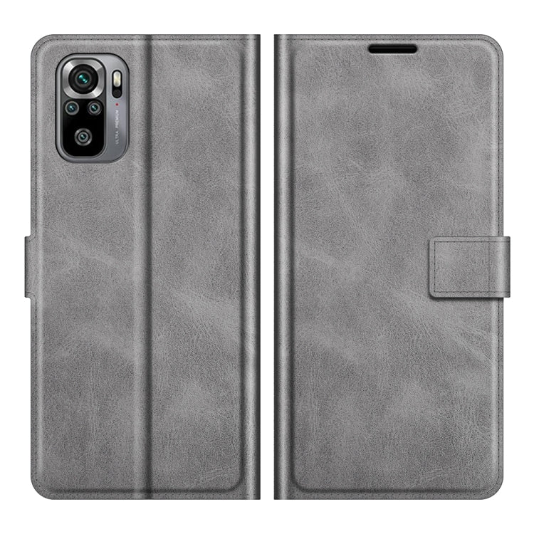 For Xiaomi Redmi Note 10 4G /Redmi Note 10S Retro Calf Pattern Buckle Horizontal Flip Leather Case with Holder & Card Slots & Wallet