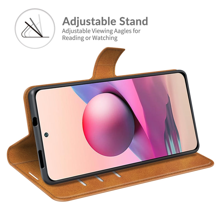 For Xiaomi Redmi Note 10 4G /Redmi Note 10S Retro Calf Pattern Buckle Horizontal Flip Leather Case with Holder & Card Slots & Wallet