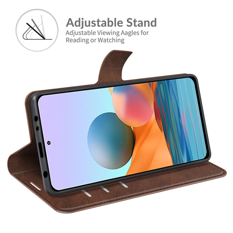 For Xiaomi Redmi Note 10 Pro Retro Calf Pattern Buckle Horizontal Flip Leather Case with Holder & Card Slots & Wallet