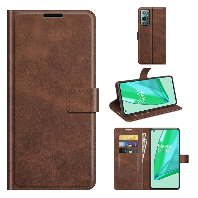 For OnePlus 9 Pro Retro Calf Pattern Buckle Horizontal Flip Leather Case with Holder & Card Slots & Wallet