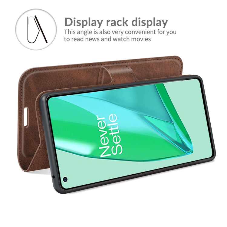For OnePlus 9 Pro Retro Calf Pattern Buckle Horizontal Flip Leather Case with Holder & Card Slots & Wallet