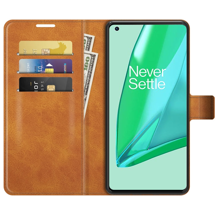 For OnePlus 9 Pro Retro Calf Pattern Buckle Horizontal Flip Leather Case with Holder & Card Slots & Wallet