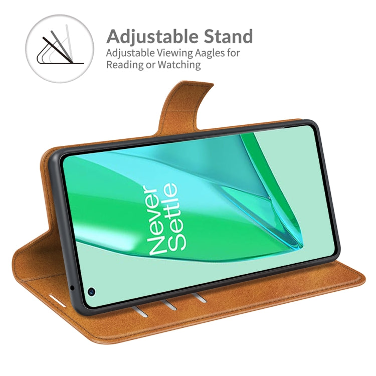 For OnePlus 9 Pro Retro Calf Pattern Buckle Horizontal Flip Leather Case with Holder & Card Slots & Wallet