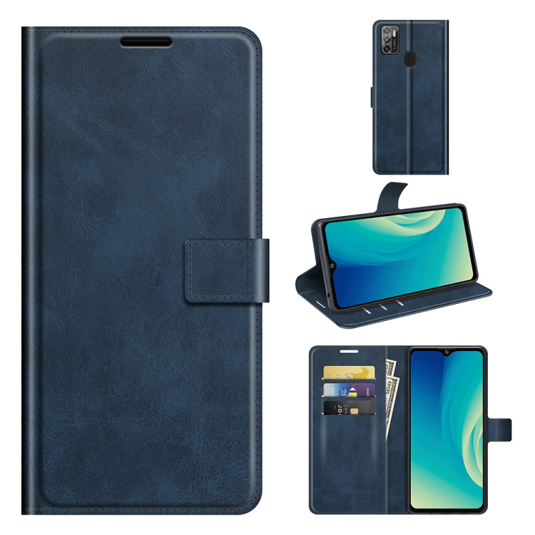 For ZTE Blade A7S 2020 Retro Calf Pattern Buckle Horizontal Flip Leather Case with Holder & Card Slots & Wallet