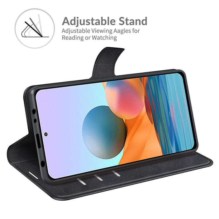 For Redmi Note 10 Pro Max Retro Calf Pattern Buckle Horizontal Flip Leather Case with Holder & Card Slots & Wallet