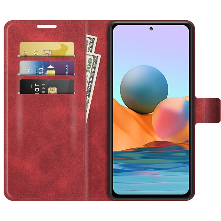For Redmi Note 10 Pro Max Retro Calf Pattern Buckle Horizontal Flip Leather Case with Holder & Card Slots & Wallet