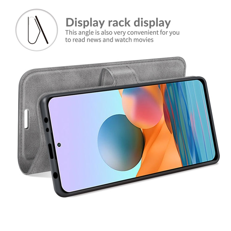 For Redmi Note 10 Pro Max Retro Calf Pattern Buckle Horizontal Flip Leather Case with Holder & Card Slots & Wallet