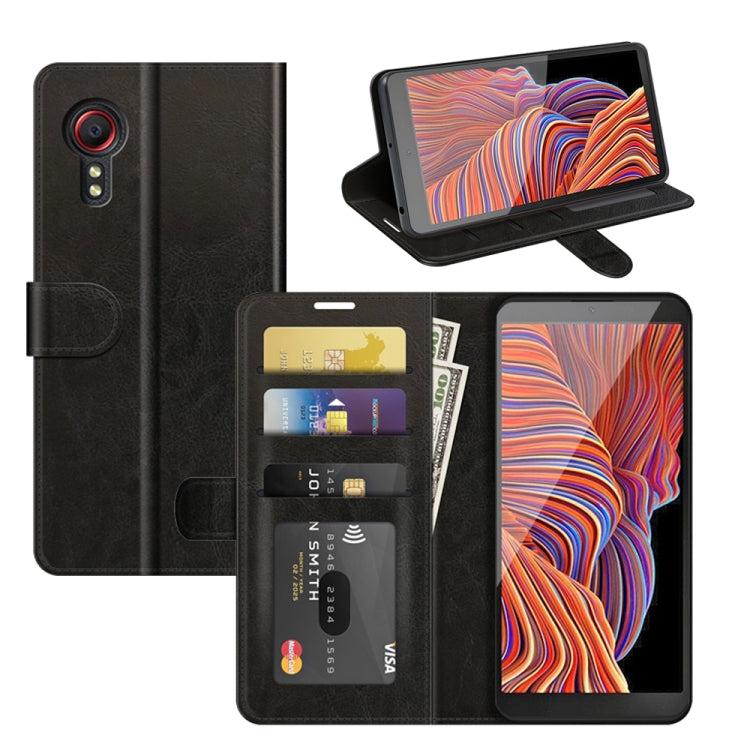 For Samsung Galaxy Xcover 5 / Xcover 5S R64 Texture Single Horizontal Flip Protective Case with Holder & Card Slots & Wallet& Photo Frame