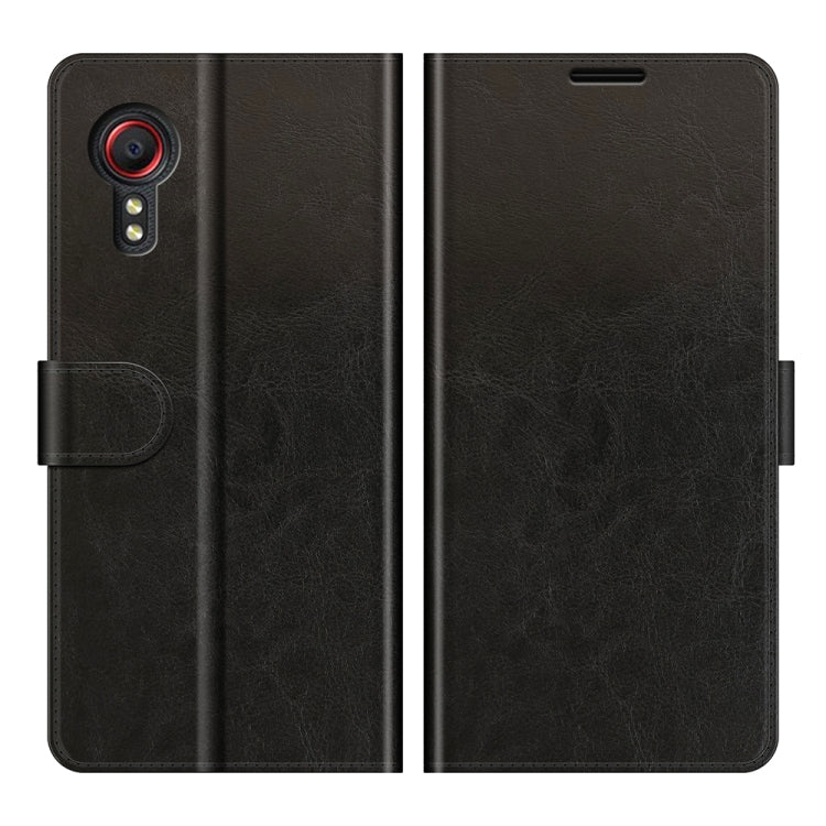 For Samsung Galaxy Xcover 5 / Xcover 5S R64 Texture Single Horizontal Flip Protective Case with Holder & Card Slots & Wallet& Photo Frame