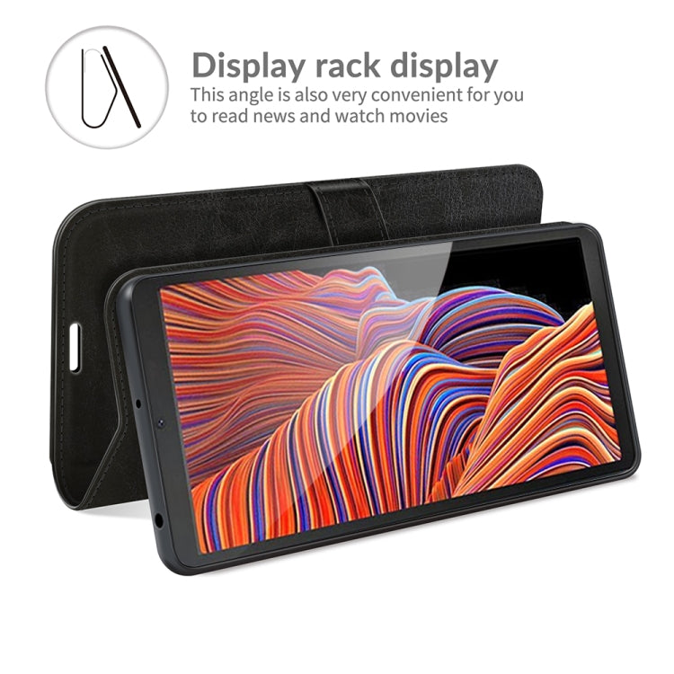 For Samsung Galaxy Xcover 5 / Xcover 5S R64 Texture Single Horizontal Flip Protective Case with Holder & Card Slots & Wallet& Photo Frame