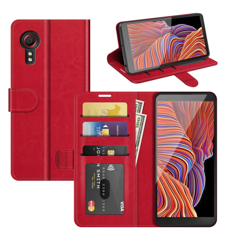 For Samsung Galaxy Xcover 5 / Xcover 5S R64 Texture Single Horizontal Flip Protective Case with Holder & Card Slots & Wallet& Photo Frame