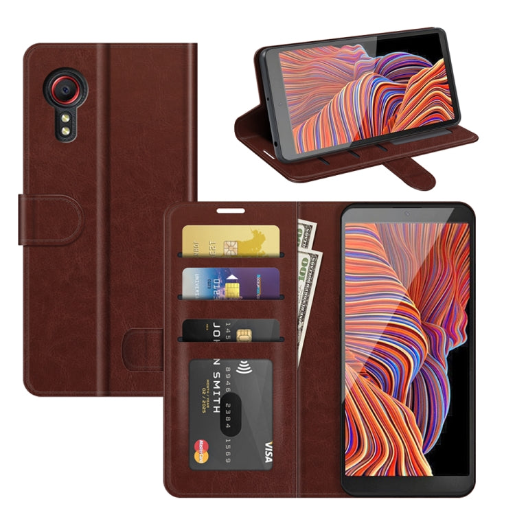 For Samsung Galaxy Xcover 5 / Xcover 5S R64 Texture Single Horizontal Flip Protective Case with Holder & Card Slots & Wallet& Photo Frame