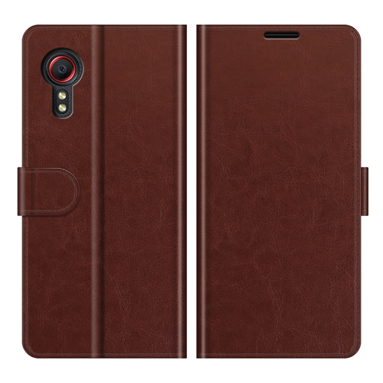 For Samsung Galaxy Xcover 5 / Xcover 5S R64 Texture Single Horizontal Flip Protective Case with Holder & Card Slots & Wallet& Photo Frame