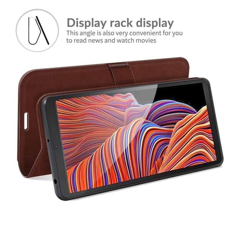 For Samsung Galaxy Xcover 5 / Xcover 5S R64 Texture Single Horizontal Flip Protective Case with Holder & Card Slots & Wallet& Photo Frame