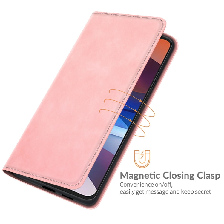 For Motorola Moto E7 Power Retro-skin Business Magnetic Suction Leather Case with Holder & Card Slots & Wallet