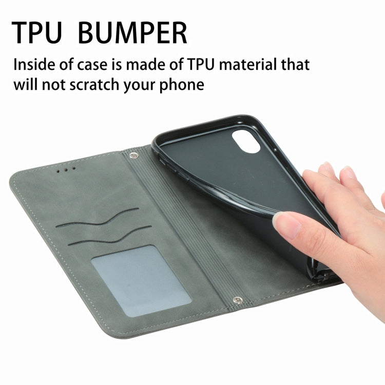 For Samsung Galaxy A02 Retro Skin Feel Business Magnetic Horizontal Flip Leather Case with Holder & Card Slots & Wallet & Photo Frame