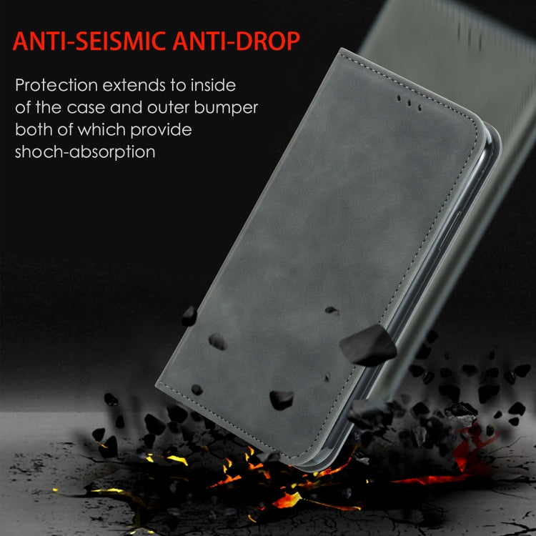 For OPPO Reno5 Pro 5G Retro Skin Feel Business Magnetic Horizontal Flip Leather Case with Holder & Card Slots & Wallet & Photo Frame