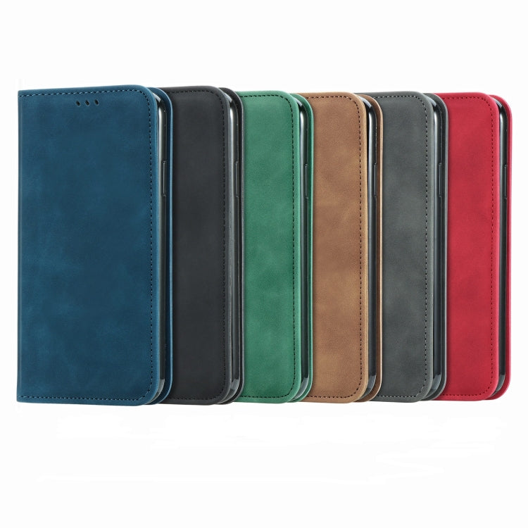 For OPPO Reno5 Pro 5G Retro Skin Feel Business Magnetic Horizontal Flip Leather Case with Holder & Card Slots & Wallet & Photo Frame