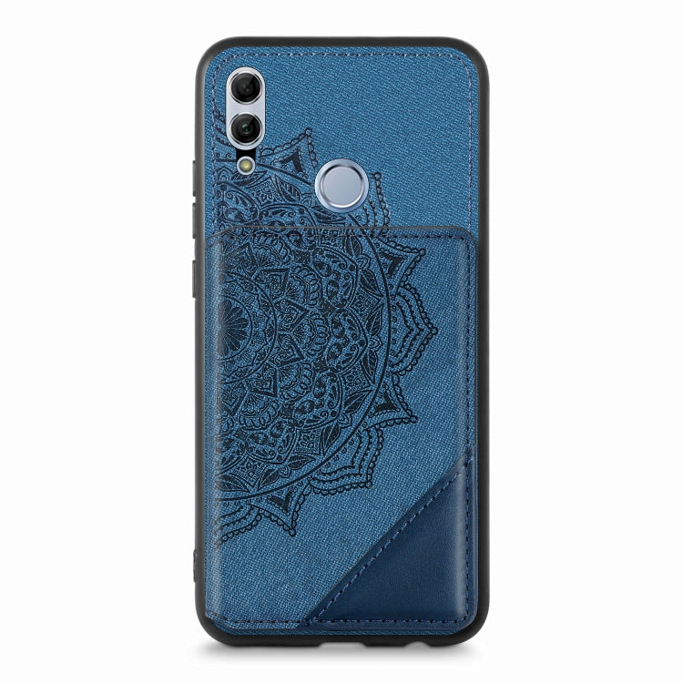 For Huawei Honor 10  Lite Mandala Embossed Magnetic Cloth PU+TPU+PC Case with Holder & Card Slots & Wallet & Photo Frame