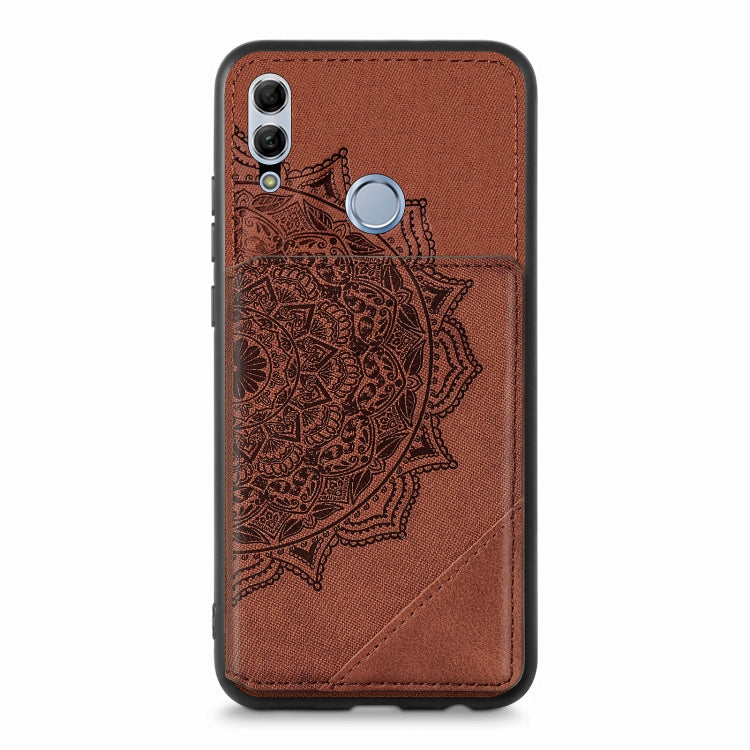 For Huawei Honor 10  Lite Mandala Embossed Magnetic Cloth PU+TPU+PC Case with Holder & Card Slots & Wallet & Photo Frame