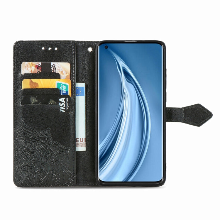 For Xiaomi Mi 10S Mandala Flower Embossed Horizontal Flip Leather Case with Bracket / Card Slot / Wallet / Lanyard