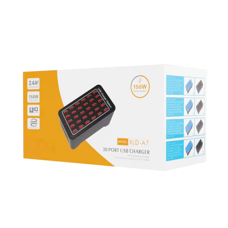XLD-A7 100W 15 USB Ports Fast Charger Station Smart Charger, AC 110-240V, Plug Size:US Plug