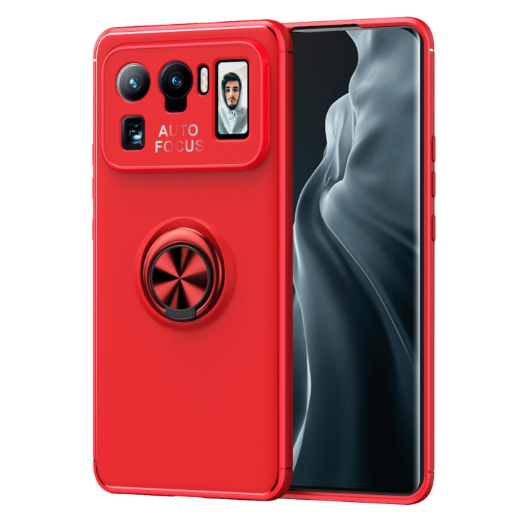 For Xiaomi Mi 11 Ultra Metal Ring Holder 360 Degree Rotating TPU Case