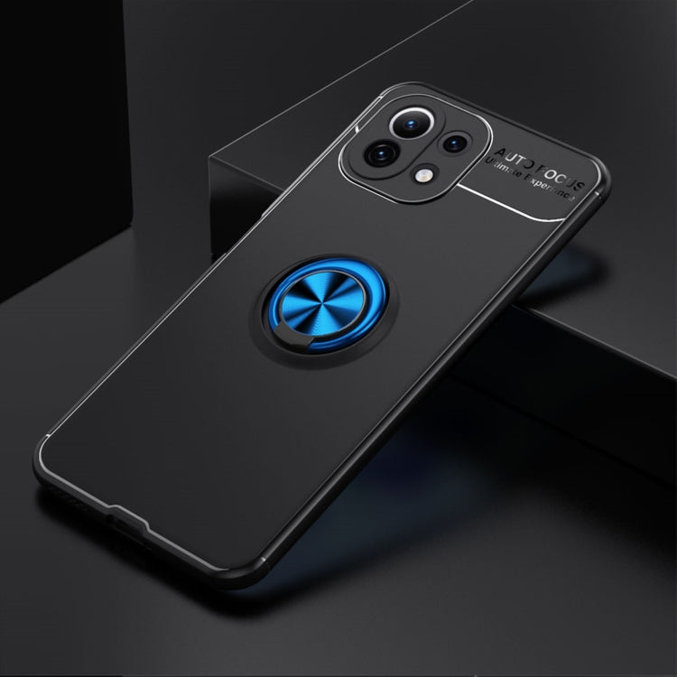 For Xiaomi Mi 11 Lite Metal Ring Holder 360 Degree Rotating TPU Case