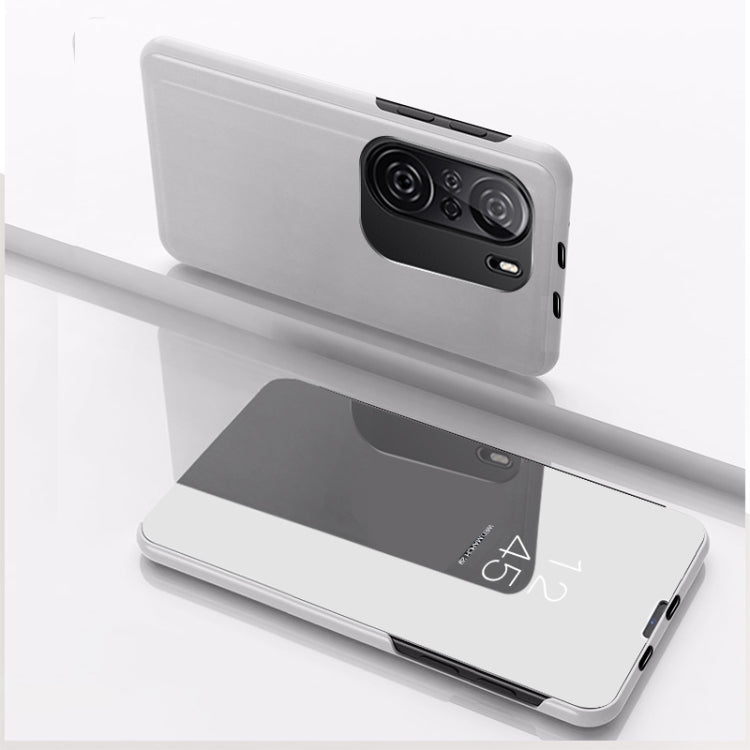 For Redmi K40/K40 Pro/K40 Pro+/Poco F3 Plated Mirror Horizontal Flip Leather Case with Holder