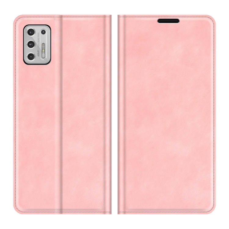 For Motorola Moto G Stylus 2021 Retro-skin Business Magnetic Suction Leather Case with Holder & Card Slots & Wallet