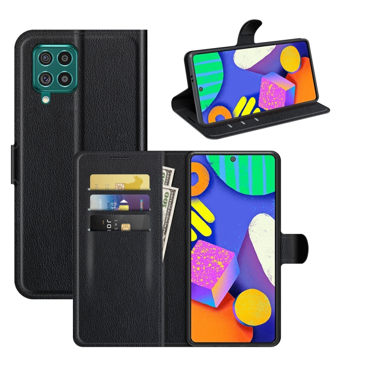 For Samsung Galaxy F62 / M62 Litchi Texture Horizontal Flip Protective Case with Holder & Card Slots & Wallet