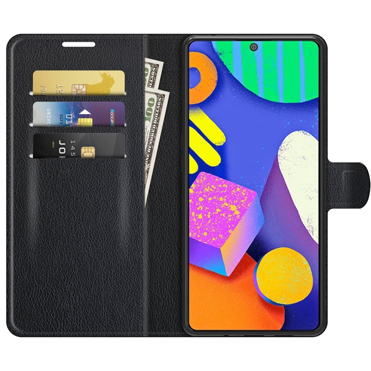 For Samsung Galaxy F62 / M62 Litchi Texture Horizontal Flip Protective Case with Holder & Card Slots & Wallet