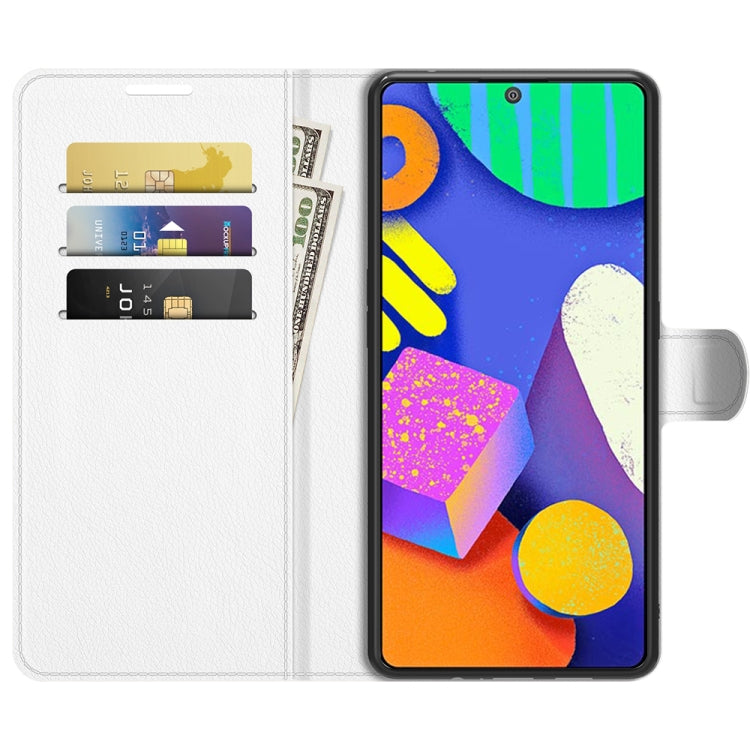 For Samsung Galaxy F62 / M62 Litchi Texture Horizontal Flip Protective Case with Holder & Card Slots & Wallet