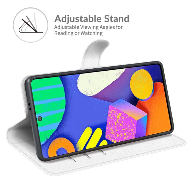 For Samsung Galaxy F62 / M62 Litchi Texture Horizontal Flip Protective Case with Holder & Card Slots & Wallet