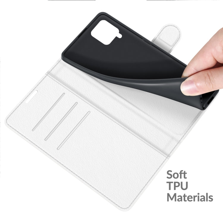 For Samsung Galaxy F62 / M62 Litchi Texture Horizontal Flip Protective Case with Holder & Card Slots & Wallet